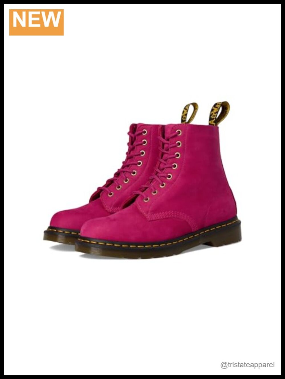 Dr. Martens 1460 Pascal Leather Combat Boot Ankle High-Top Round Toe
